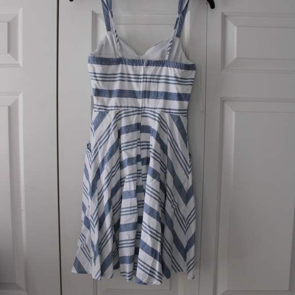 Blue Striped Summer Dress - Picture 7 of 10